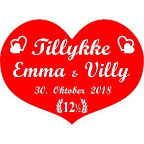 12,5 r - Hjerte til kobberbryllup - Fix og frdig