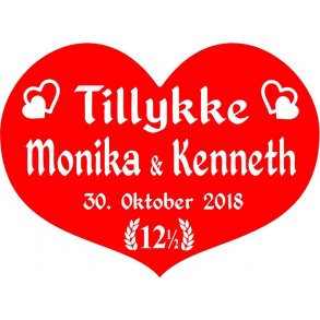 12,5 r - Hjerte til kobberbryllup - Fix og frdig