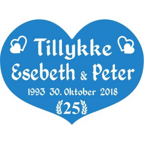 25 r - Hjerte til slvbryllup - Fix og frdig