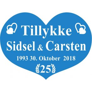 25 r - Hjerte til slvbryllup - Fix og frdig