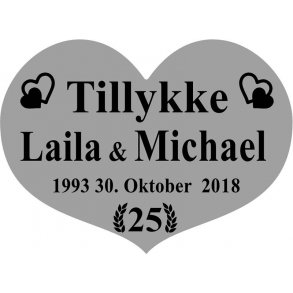 25 r - Hjerte til slvbryllup - Fix og frdig