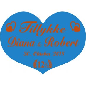 12,5 r - Hjerte til kobberbryllup - Fix og frdig