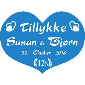 12,5 r - Hjerte til kobberbryllup - Fix og frdig