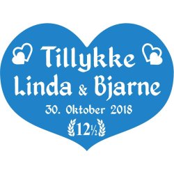 12,5 r - Hjerte til kobberbryllup - Fix og frdig