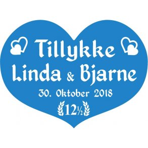 12,5 r - Hjerte til kobberbryllup - Fix og frdig