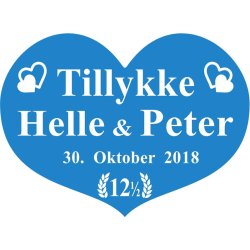 12,5 r - Hjerte til kobberbryllup - Fix og frdig