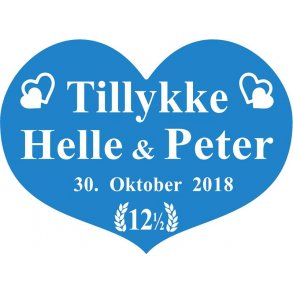 12,5 r - Hjerte til kobberbryllup - Fix og frdig