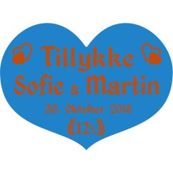 12,5 r - Hjerte til kobberbryllup - Fix og frdig