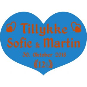 12,5 r - Hjerte til kobberbryllup - Fix og frdig