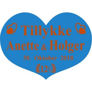 12,5 r - Hjerte til kobberbryllup - Fix og frdig
