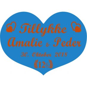 12,5 r - Hjerte til kobberbryllup - Fix og frdig