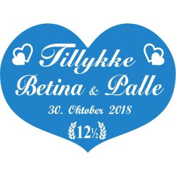 12,5 r - Hjerte til kobberbryllup - Fix og frdig