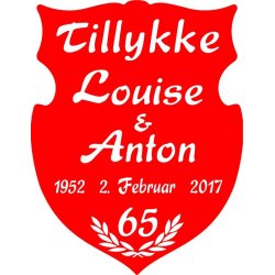 65 &aring;r - Skjold til krondiamant - Fix og f&aelig;rdig