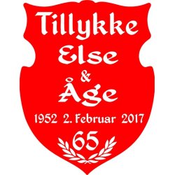 65 &aring;r - Skjold til krondiamant - Fix og f&aelig;rdig