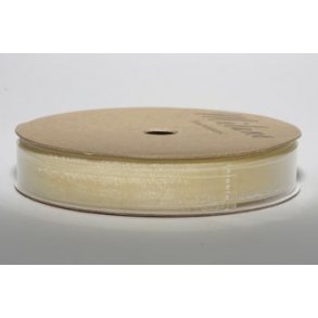 5 m Transparent bnd 5 mm creme farve