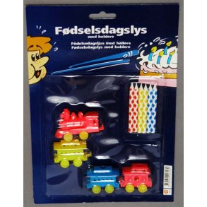 Fødselsdagslys - Tog med vogne til lys