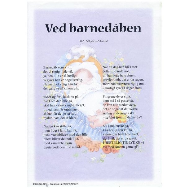 Ved barned&aring;ben - dreng