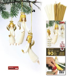 Quilling 3D Angel - Luxus Gold og Luxus White Gold