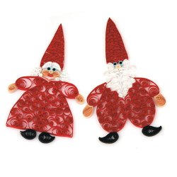Quilling - Mr. &amp; Mrs. Santa - Hr og Fru Julemand