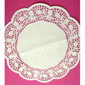 28 cm - cremehvide - mellemlægsservietter - 6 stk