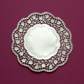 17 cm - sølv - mellemlægsservietter - 6 stk