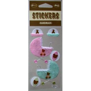 Håndlavet Stickers Baby ting - barnedåb