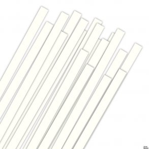 10 mm Quilling Strimler - Big Pack 200 stk. - Natur Hvid