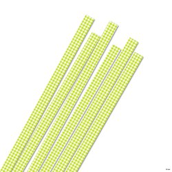 10 mm Quilling Strimler - 60 stk. - Lime Checkert - Lime Tern