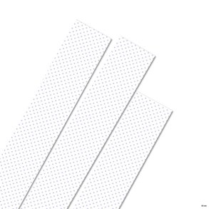 25 mm Stjernestrimler - 20 stk. - White/Lilac Dots - Hvid med lilla prikker