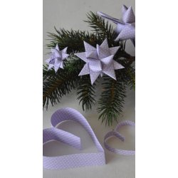 25 mm Stjernestrimler - 20 stk - Lilac Snow Crystals - Lilla Snekrystal