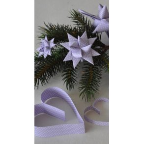 25 mm Stjernestrimler - 20 stk - Lilac Snow Crystals - Lilla Snekrystal