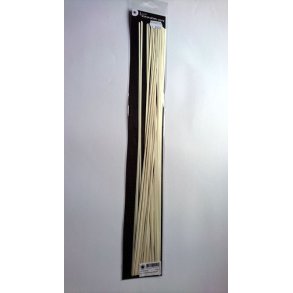  3 mm Quilling Strimler - 50 stk. - Luxus White Gold - Luksus Hvid Guld