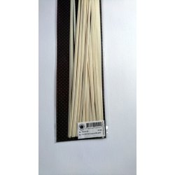  3 mm Quilling Strimler - 50 stk. - Luxus White Gold - Luksus Hvid Guld