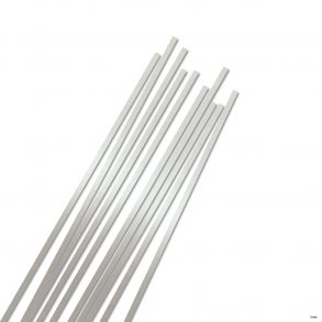  3 mm Quilling Strimler - 50 stk. - Luxus Pearl Silver