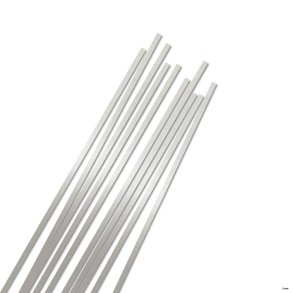 3 mm Quilling Strimler - 50 stk. - Luxus Silver