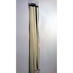 5 mm Quilling Strimler - 40 stk. - Luxus White gold - Luxus Hvid Guld