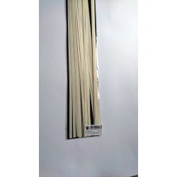 5 mm Quilling Strimler - 40 stk. - Luxus White gold - Luxus Hvid Guld