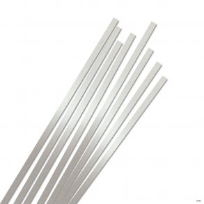 5 mm Quilling Strimler - 40 stk. - Luxus Pearl Silver