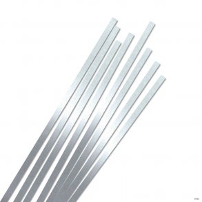  5 mm Quilling Strimler - 40 stk. - Luxus Silver Platinum
