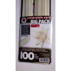 15 mm Stjernestrimler - Big Pack 100 stk. - Luxus White Gold - Hvid Guld