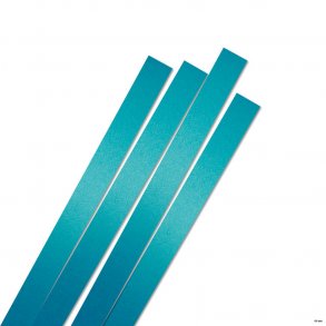 15 mm Quilling Strimler - 20 stk. - Luxus Turquis - Turkis