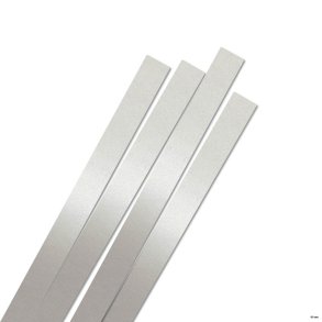 15 mm Quilling Strimler - 20 stk - Luxus Silver - mrk slv