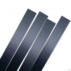 25 mm Quilling Strimler - 12 stk. - Luxus Coal Mine