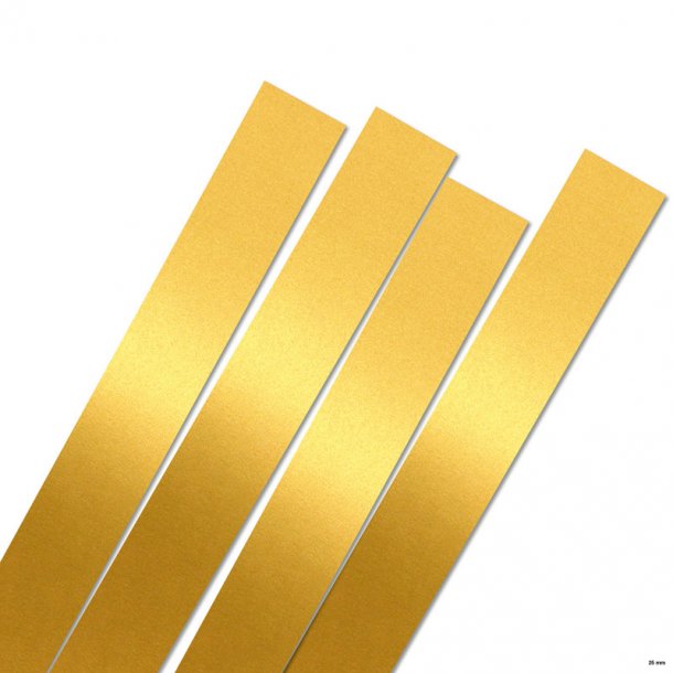 25 mm Stjernestrimler - 20 stk. - Luxus Gold - Guld
