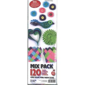 Quilling - Mix pakke til Pariserhjul - Wheels of Paris - 10 mm