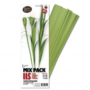  5 mm 15 mm 25 mm Quilling Strimler - Mix Pack - Luxus Pistacchio