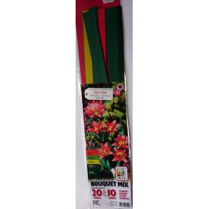 Quilling 3D Rde Liljer - Red Lilies - Bouquet Mix