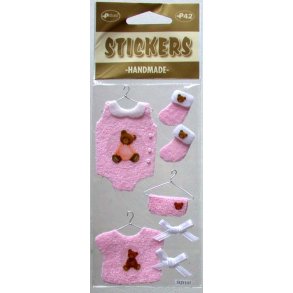 Håndlavet Stickers Baby ting - barnedåb