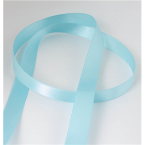 25 mm Satinbnd - Lysebl / baby bl - 10 m