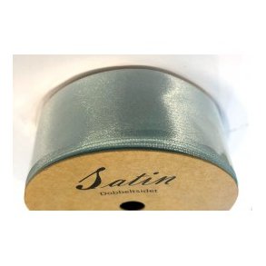 32 mm Satinbnd - Lysebl / baby bl - 10 m